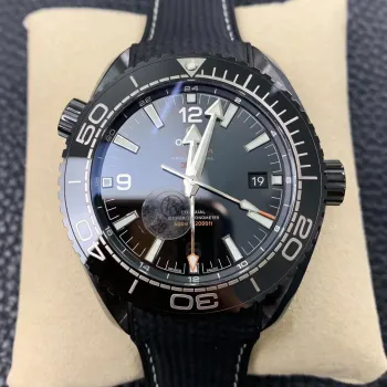 Omega Seamaster Planet Ocean 600M GMT Deep Black 215.92.46.22.01.001 Replica - Black Dial