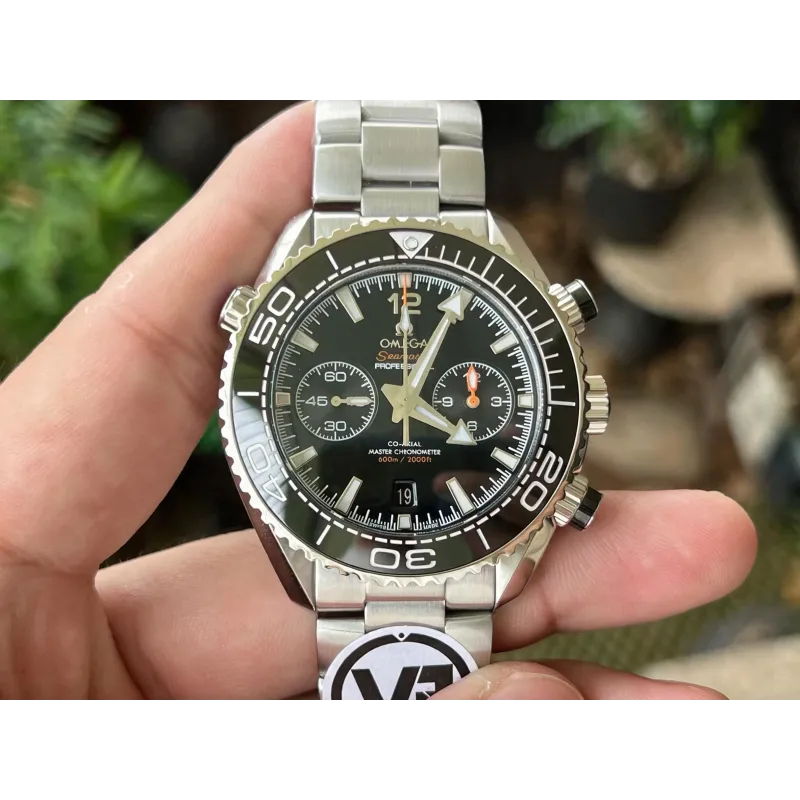 Omega Seamaster 215.30.46.51.01.001 Replica - Black Dial Fluted Bezel