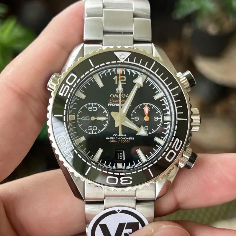 Omega Seamaster 215.30.46.51.01.001 Replica - Black Dial Fluted Bezel