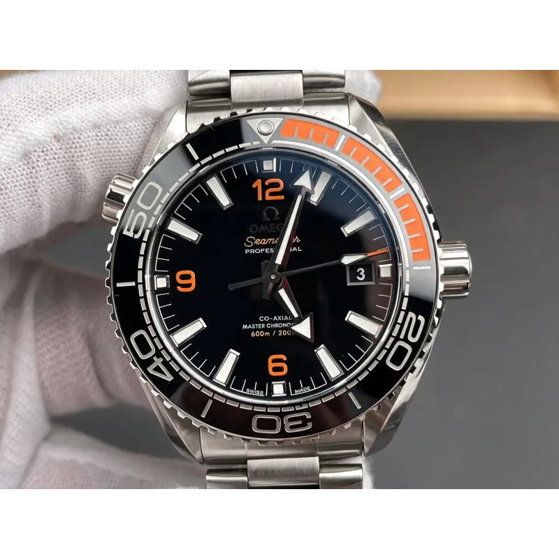 Omega Seamaster 215.30.44.21.01.002 Replica - Black Dial Fluted Bezel
