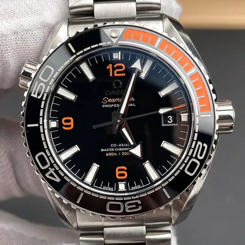 Omega Seamaster 215.30.44.21.01.002 Replica - Black Dial Fluted Bezel