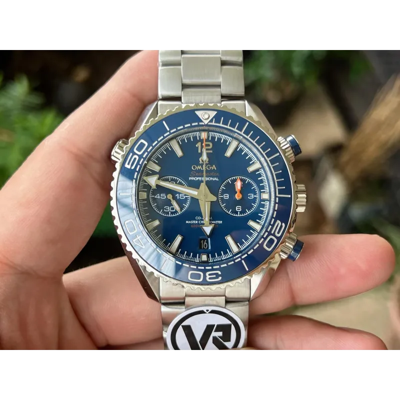 Omega Seamaster 215.30.46.51.03.001 Replica - Blue Dial Fluted Bezel