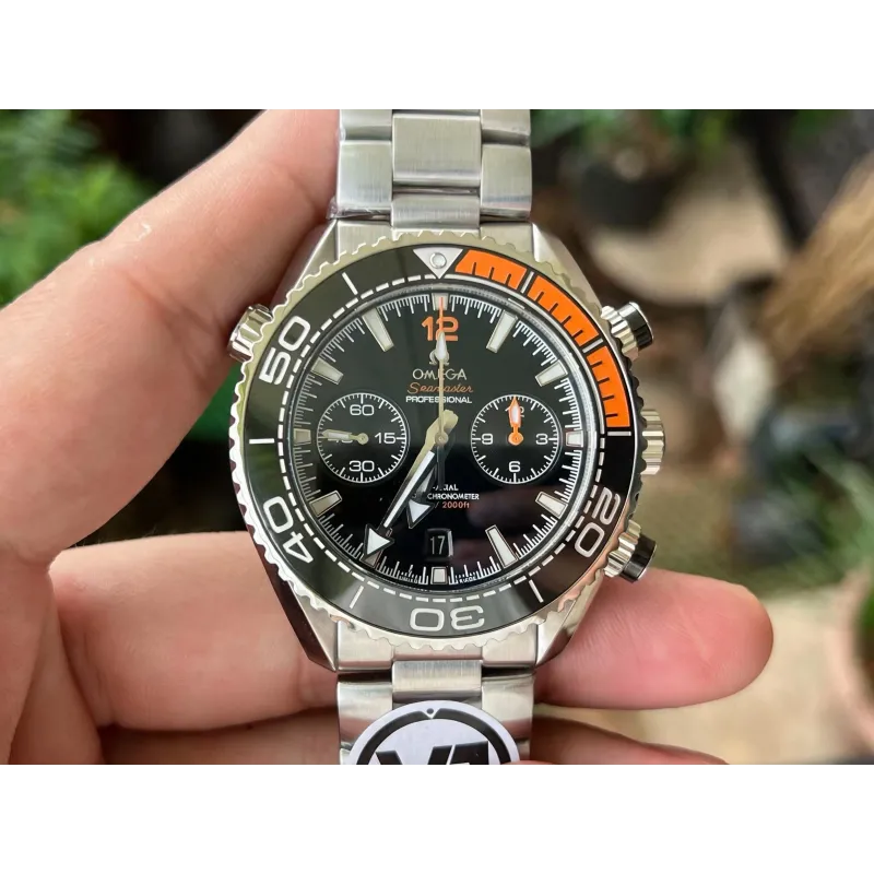 Omega Seamaster 215.30.46.51.01.002 Replica - Black Dial Fluted Bezel