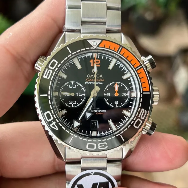 Omega Seamaster 215.30.46.51.01.002 Replica - Black Dial Fluted Bezel