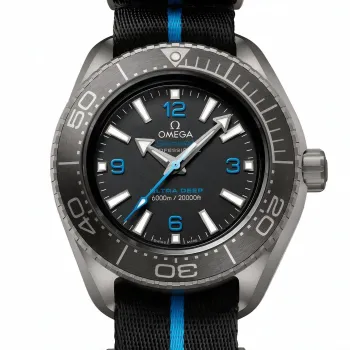 Omega Seamaster 215.92.46.21.01.001 Replica - Black Dial Fluted Bezel