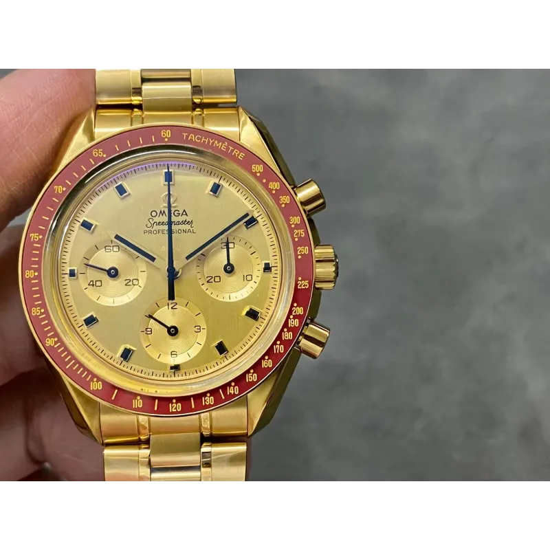 Omega Speedmaster 310.60.42.50.99.001 Replica - Champagne Dial Gold