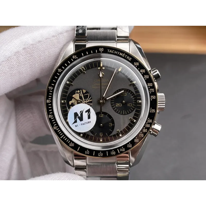 Omega Speedmaster Moonwatch Apollo 11 50th Anniversary 310.20.42.50.01.001 Replica - Black Dial Two-Tone