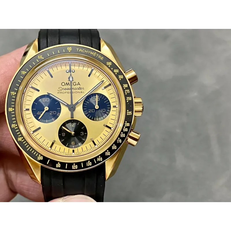 Omega Speedmaster 310.62.42.50.99.001 Replica - Gold Dial Tachymeter Bezel