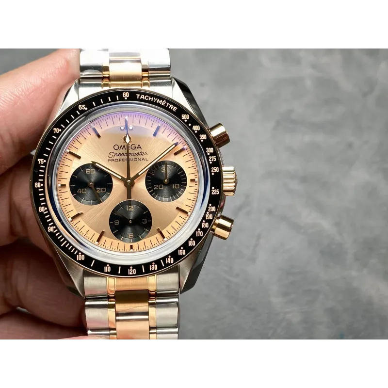 Omega Speedmaster 310.20.42.50.99.001 Replica - Pink Dial Stainless Steel