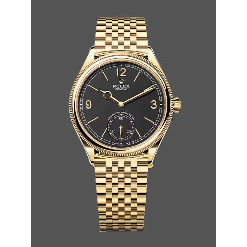 Rolex Perpetual 1908 52508 Replica - Black Dial Two-Tone