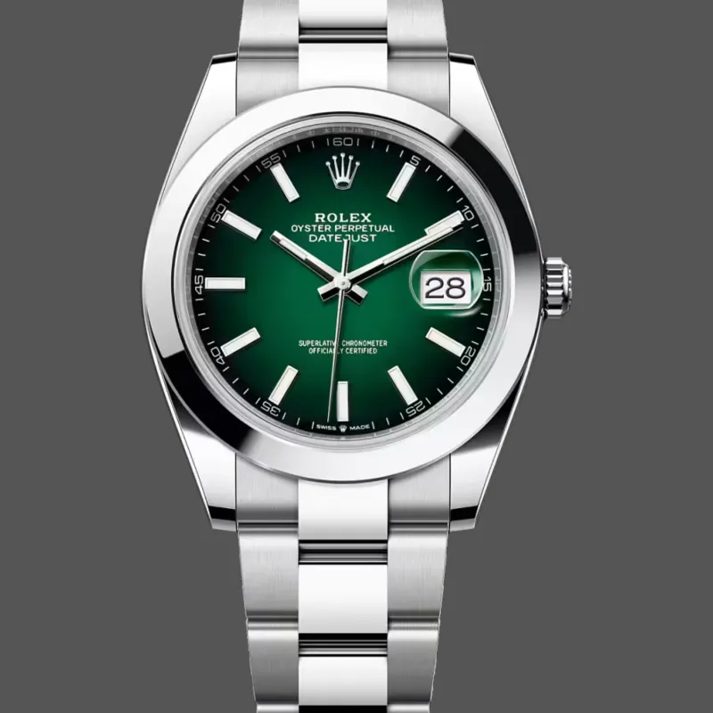 Rolex Datejust 126300 Wimbledon 126300 Replica - Green Dial Jubilee