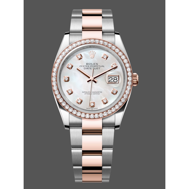 Rolex Datejust Women's 126281RBR Replica - Mother-of-Pearl Dial Stainless Steel