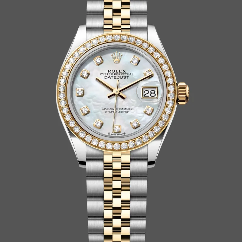 Rolex Datejust Women's 279383RBR Replica - Mother-of-Pearl Dial Diamond Bezel