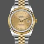 Rolex Datejust Unisex 116233 0147 Replica - Champagne Dial Fluted Bezel