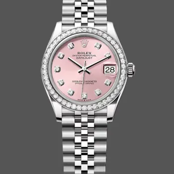 Rolex Datejust 31 Women's 278384RBR Replica - Pink Dial Diamond Bezel