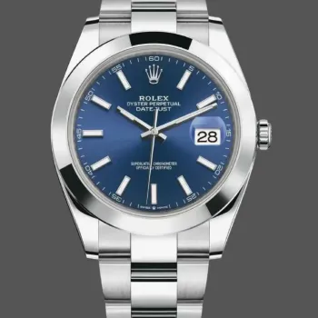 Rolex Datejust 126300 Replica - Blue Dial Fluted Bezel