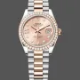 Rolex Lady-Datejust 28 Unisex 279381RBR Replica - Pink Dial Diamond Bezel