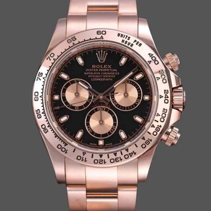 Rolex Daytona Reverse Panda 116505 Replica - Black Dial Oyster