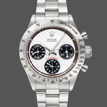 Rolex Daytona Vintage Unisex Paul Newman 6239 Replica - Black Dial Tachymeter Bezel