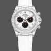 Rolex Cosmograph Daytona 116519 Replica - White Dial Diamond Bezel