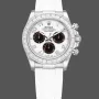 Rolex Cosmograph Daytona 116519 Replica - White Dial Diamond Bezel