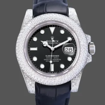 Rolex Submariner Hulk 116610 Replica - Black Dial Diamond Bezel