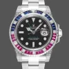 Rolex GMT-Master II Pepsi 126710BLRO Replica - Black Dial Diamond Bezel