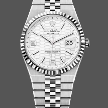 Rolex Land-Dweller 40 127334 Replica - Silver Dial Fluted Bezel