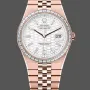 Rolex Land Dweller 127385TBR Replica - Ice White Dial Diamond Bezel