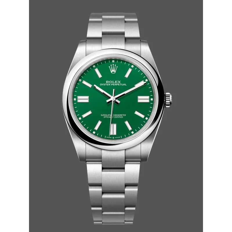 Rolex Oyster Perpetual 41 134300 Replica - Green Dial Oyster