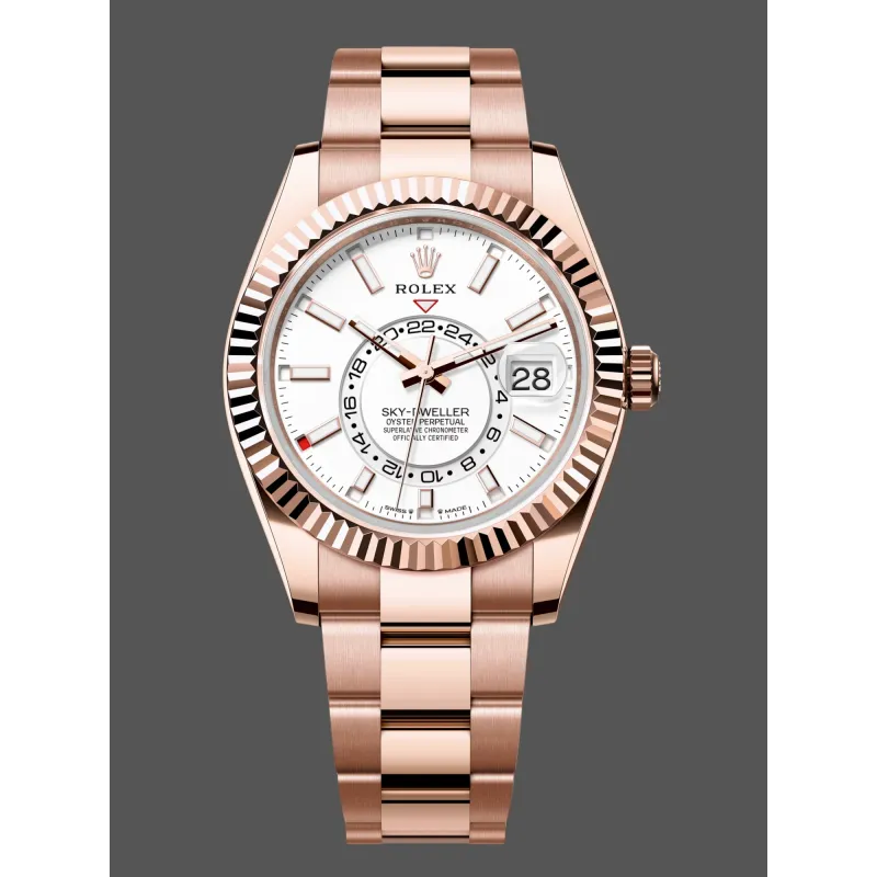 Rolex Sky-Dweller 336935 Replica - White Dial Stainless Steel