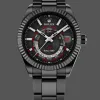 Rolex Sky-Dweller CUSTOMIZED Replica - Black Dial Stainless Steel