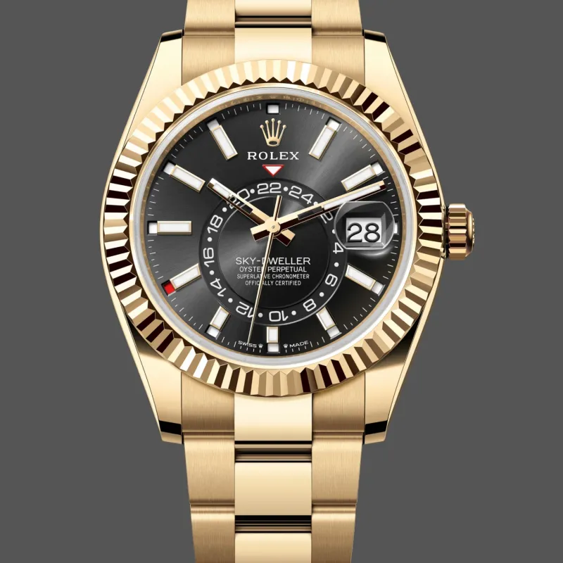 Rolex Sky-Dweller 336938 Replica - Black Dial Two-Tone