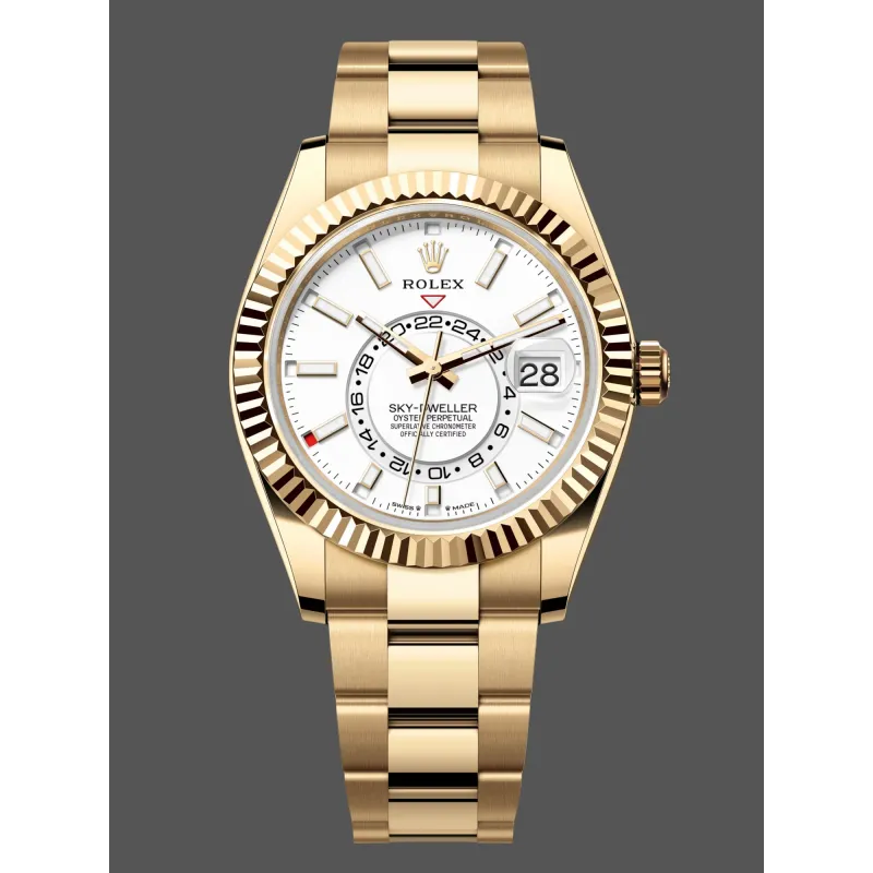 Rolex Sky-Dweller 336938 Replica - White Dial Two-Tone