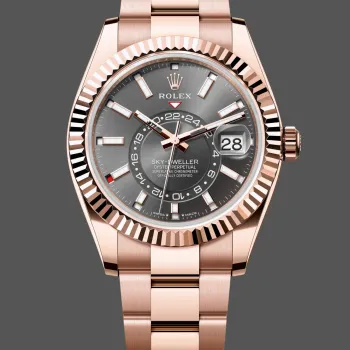 Rolex Sky-Dweller s 336935 Replica - Slate Grey Dial Stainless Steel