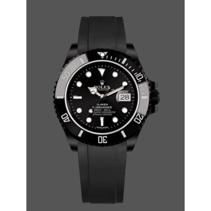 Rolex Submariner Hulk 116610 Replica - Black Dial Fluted Bezel