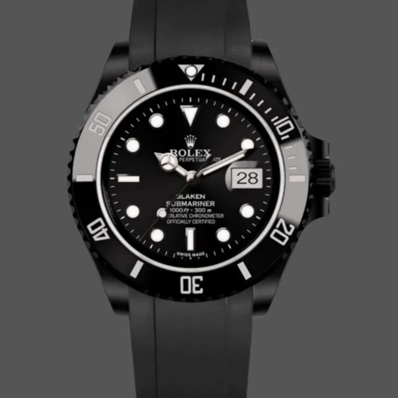 Rolex Submariner Hulk 116610 Replica - Black Dial Fluted Bezel