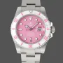 Rolex Submariner Hulk 116610 Replica - Pink Dial Fluted Bezel