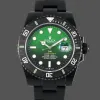 Rolex Submariner Hulk 116610LV Replica - Black Dial Fluted Bezel