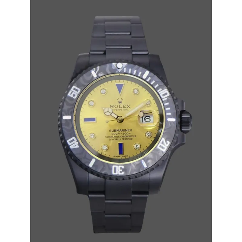 Rolex Submariner Hulk 116610 Replica - Champagne Dial Fluted Bezel