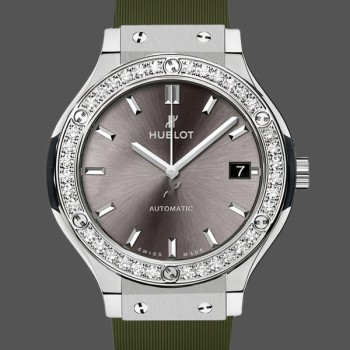 Men's Hublot Classic Fusion 42MM Men's Grey Dial Grey