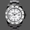 Mens Rolex GMT-Master II Black PVD/DLC Coated with White Dial Stainless Steel White Dial Replica Watch Image