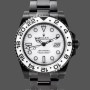 Men's Rolex GMT-Master II Black PVD/DLC Coated with White Dial Stainless Steel White Dial