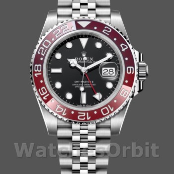 Men's Rolex GMT-Master II 126710BLRO Jubilee Bracelet with Mint Black Dial Black Dial