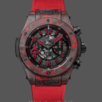 Men's Hublot Big Bang Unico Red Carbon Alex Ovechkin  45mm 411.QV.1123.NR.OVK21 Black