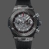 Mens Hublot Big Bang Unico Carbon 45mm 411.QX.1170.RX Black Replica Watch Image