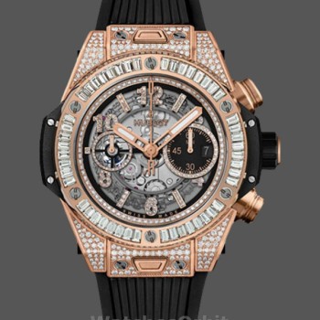 Men's Hublot Big Bang 44mm  421.OX.1180.RX.0904 Black Skeleton Dial