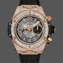 Men's Hublot Big Bang 44mm  421.OX.1180.RX.0904 Black Skeleton Dial
