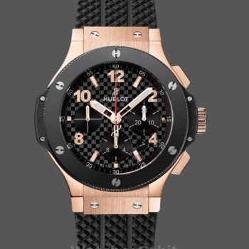 Men's Hublot Big Bang 301.PB.131.RX 44MM Black Rubber Strap Black