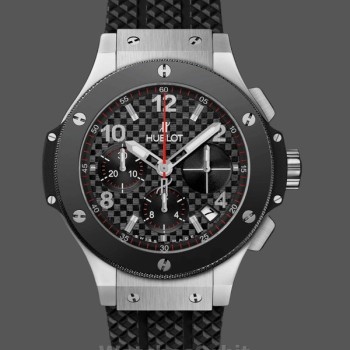 Men's Hublot Big Bang 44MM Black Rubber Strap Men’s  301.SB.131.RX Black